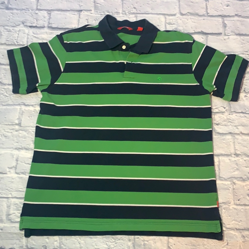 Y2K Vintage IZOD Stripped Polo Size Large